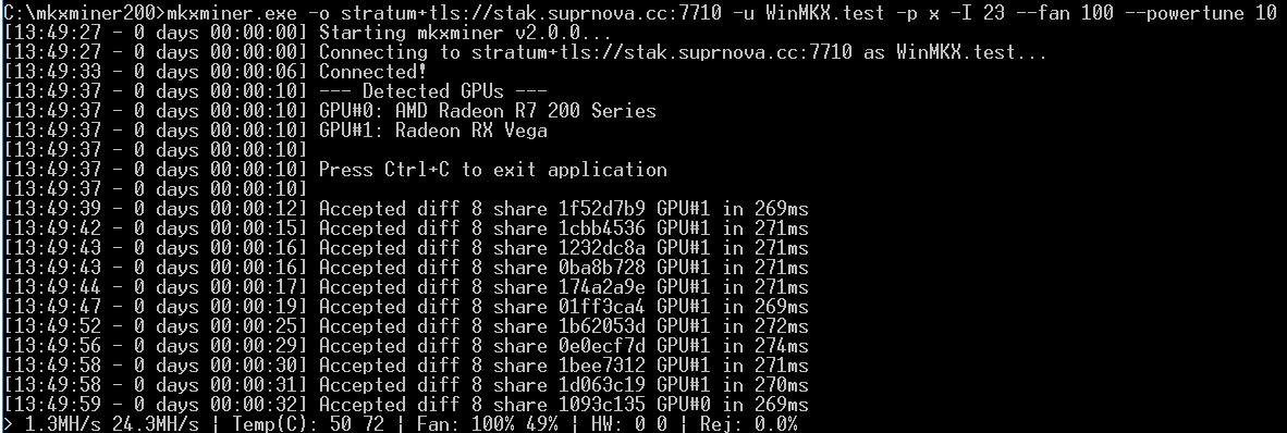 Mkxminer v4.1 – Miner for Lyra2rev2 algorithm with Asm core for AMD GPU