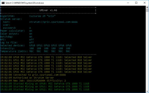 GMiner v1.46 With Equihash 125,4 Support and Performance Boost