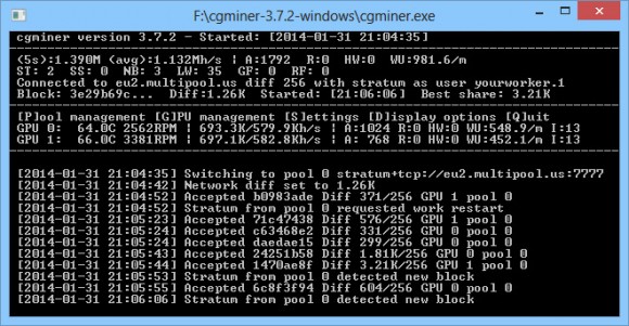 Download CGMiner 4.1.11 (FPGA / ASIC miner)