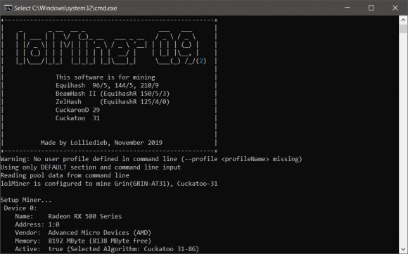 lolMiner 0.9.2 - Значительное улучшение производительности GRIN