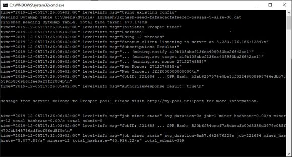 Prosper-Miner: How to Start Mining PegNet (PEG)