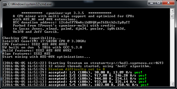 cpuminer-opt v3.13.0.1 - The optimized CPU miner (NoDevFee)