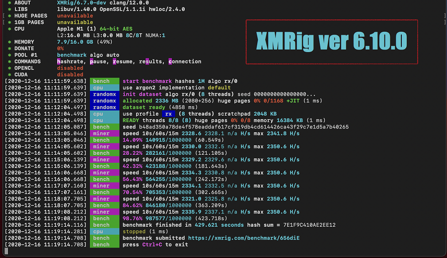 XMRIG 6.10.0